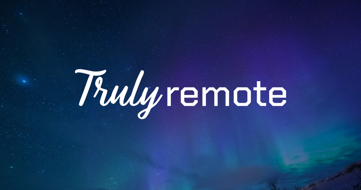 Remote jobs from Truly Remote